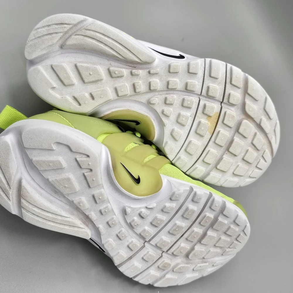 Nike Presto Neon Yellow Kids Sz 12 Boys Sneakers Shoes Slip On Easy Play Stained